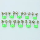 10Pcs Fishing Tackle Fishing Rod Tip Bite Alarm Clamp Ring with Twin Bells New