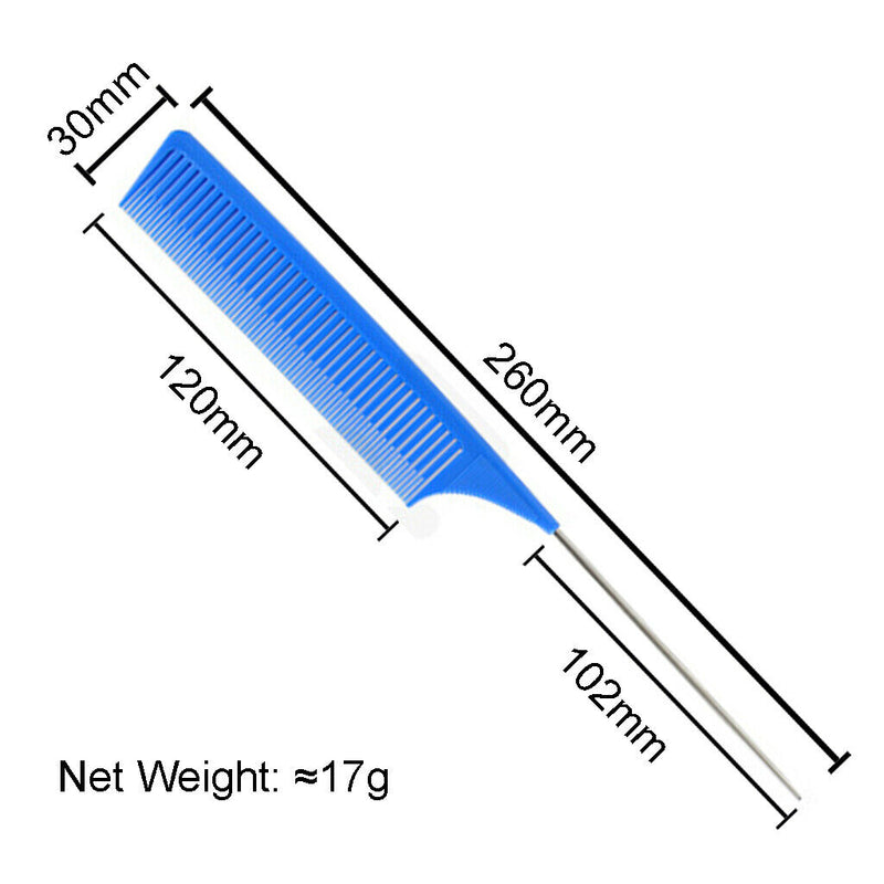 ABS Weave Highlighting Foiling Hair Comb Highlight Styling Pin Tail Blue