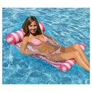 New Premium Swimming Pool Floating Water Hammock Lounge Chair (Rose red)