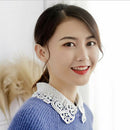 2Pieces Women's Detachable Lace Dickey Collar Blouse Half Shirt False Collar