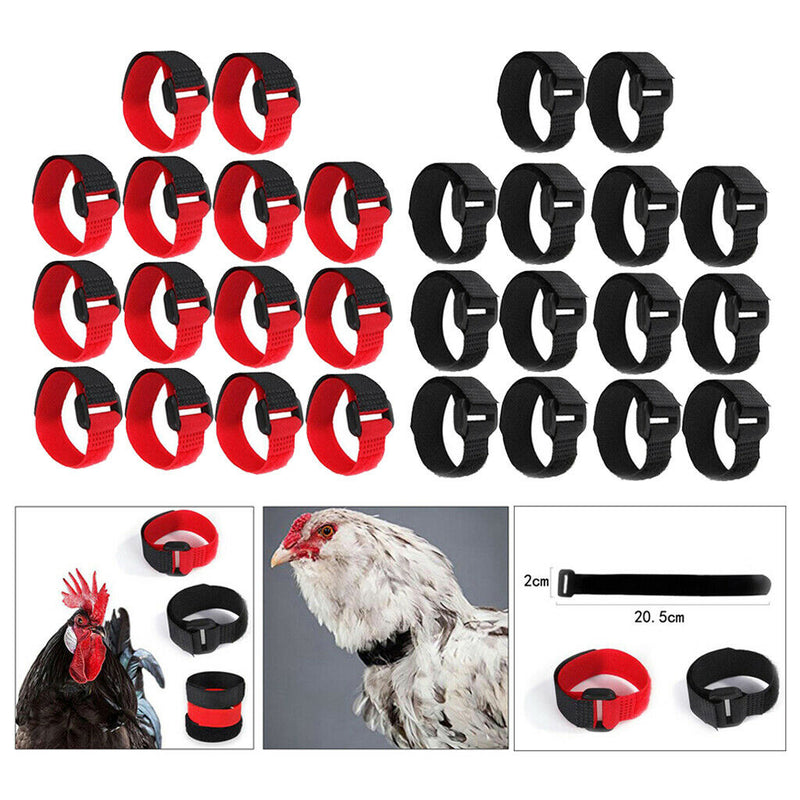 28x Chicken Collar Prevent Chicken from Disturbing Neighbors for Duck Goose