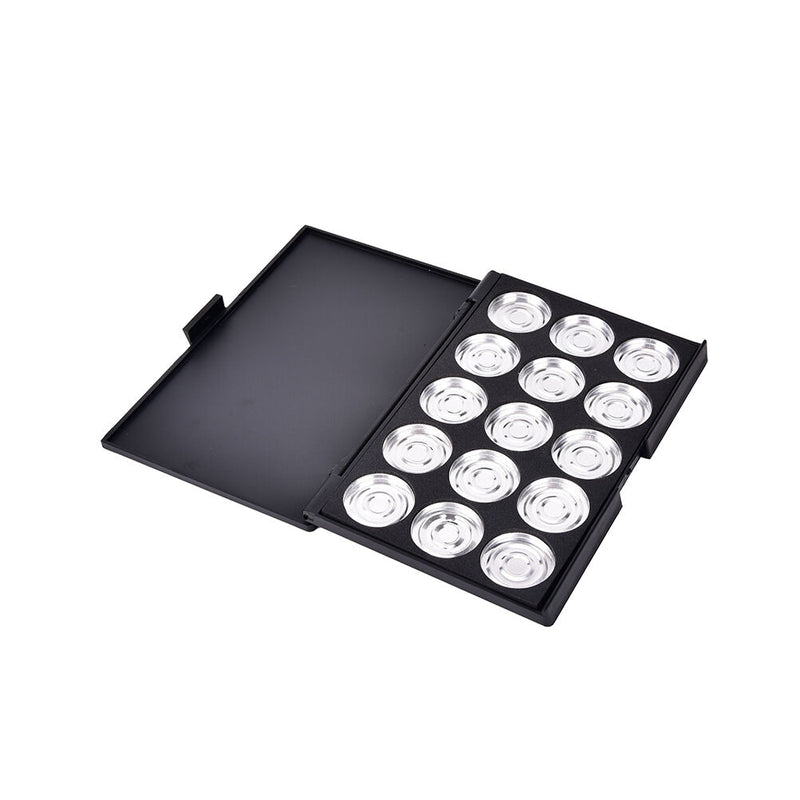 15x Empty Eyeshadows Blank Panel Aluminum Palette Pans Removable Makeup Tool FT