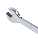 Stainless Steel Flex-Head Open End Wrench Combination Spanner 10mm