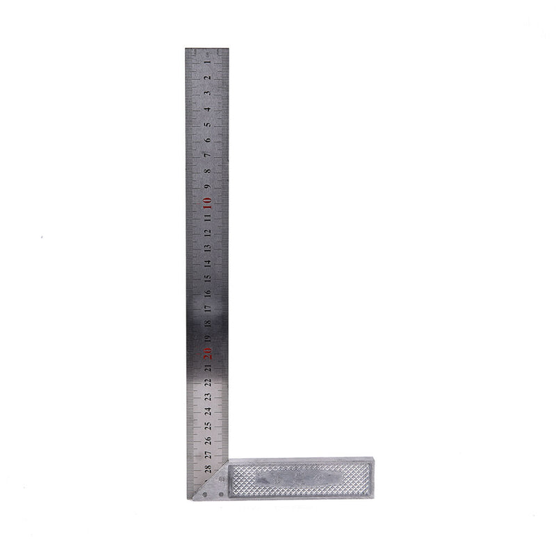 30cm Stainless Steel Right Measuring Angle Square Ruler S Kw