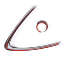 Carbon Fiber Style Abs Plastic Front Grill Decoration Frame Trim For Alfa R