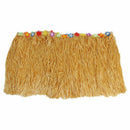 Table Skirt Hawaiian Luau Flower Grass Garden Wedding Party Beach Decor Kha O6G9