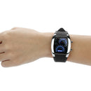 2019 Men Fashion LED Light Flash Turbo Speedometer Sport Dial Meter Wrist Watch