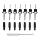 7 Pack Liquor Pour Spouts Set - Stainless Steel Bottle Spout and Liquor Pou