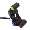 Aluminum 5 button Motorcycle switch waterproof 22mm Handlebar Fog Lights Switch