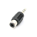 3x Nickel 3.5mm 1/8" Stereo Male Plug To RCA Female Jack Audio Adapter TEUS