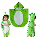 Children Bath Towel Robe Kids Hooded Beach Swimming Poncho Dinosaur Pattern