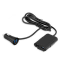 4-Port USB Passenger Car Travel Quick Charger Front/Back Seat Adapter for Phone