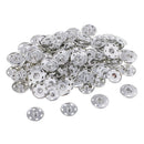 100pcs Metal Snap Buttons Fastener 17mm Clothes Jeans Belts Jacket Clasps