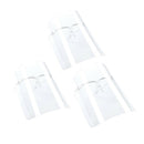 3pcs Full Face Shield Guard Protective Reusable Clear Goggles Visor Cap