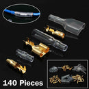 140x Brass Bullet Connectors Male & Female Wire Terminal 3.9mm Car Moto FON