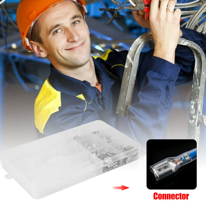 285pcs Insulated Male Female Wire Connector Electrical Wire Crimp Terminals A