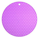 Round Non-Slip Heat Resistant Mat Silicone Coaster Cushion Placemat Pot Hol