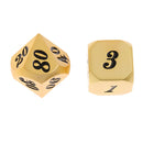 7 Pieces Metal Dice Set D6 D8 D10 D12 D20 for Board Games RPG MTG