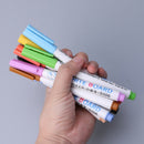 12 Colors Whiteboard Erasable Marker Pen  Sign Fine Nib Set Supplies