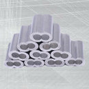 200PCS Aluminum Crimping Loop Sleeve for 1/16 Inch Diameter Wire Rope and Cable