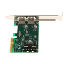 2Ports USB 3.1 Type A HUB to PCI-E PCI Express 4X Adapter Converter Card