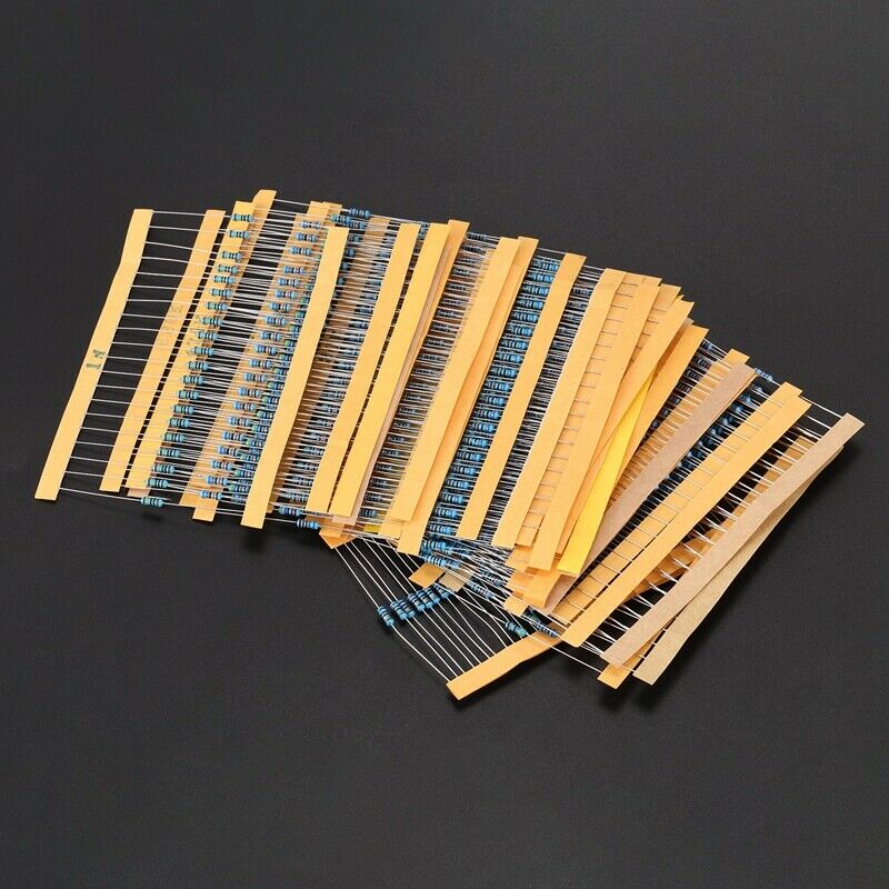1% Precision 1 / 4W 30 Values â€‹â€‹Metal Resistor Resistance Kit, Set of 600 p