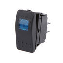 DC 12V 20A 4Pin Rocker Car Boat Panel Blue LED Switch