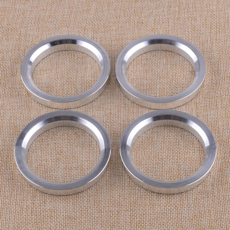 4Pcs/Set Chrome Wheels Hub Centric Rings Aluminium Alloy OD=67.1mm to ID=54.1mm