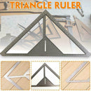 Woodworking Measuring Tool 14" Triangle Ruler Aluminum Metric Square Speed B7N3
