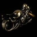 1pc Brass Dragon Key Ring Outdoor Accessories EDC Copper Car Dragon Hanging FT