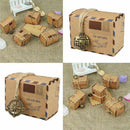50pcs Inspired Airmail Favor Boxes Bonbonniere With Globe Kraft Paper Candy
