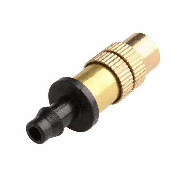 Adjustable Copper Spray Nozzle Garden Patio Water Mister Air Misting Coolin