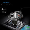 Bluetooth Dual USB Car Charger MP3 Player FM Transmitter w/Wireless Headset