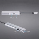 1X(Ult-Best 5-In-1 Type-C Hub Docking Station Support Hdmi+Sd/Tf Card Reade
