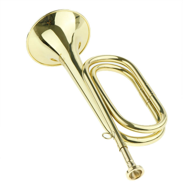 Cavalry Trumpet Marching Bugle Horn Mini Brass Instrument
