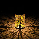 Hollow Maple Leaf Solar LED Lantern Light Waterproof Outdoor Hanging Lamp A