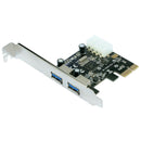 2-Port Superspeed Usb 3.0 Pci-E Pcie Pci Express 4-Pin Ide Expansion Connec Z1B9