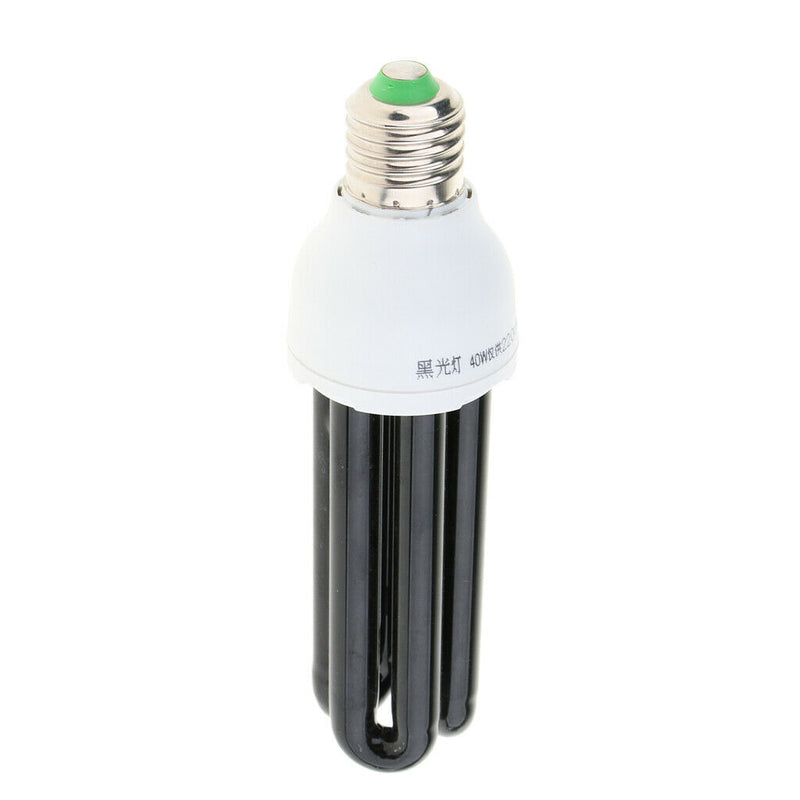 E27 40W UV Ultraviolet Fluorescent Blacklight CFL Light Bulb Straight Lamp 220V