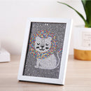 DIY Lion Animal Diamond Painting Special Shaped with Frame Home Decor Craft