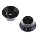 Black 4pcs Acrylic Speed Control Cap Knobs for Gibson Electric Guitar Parts