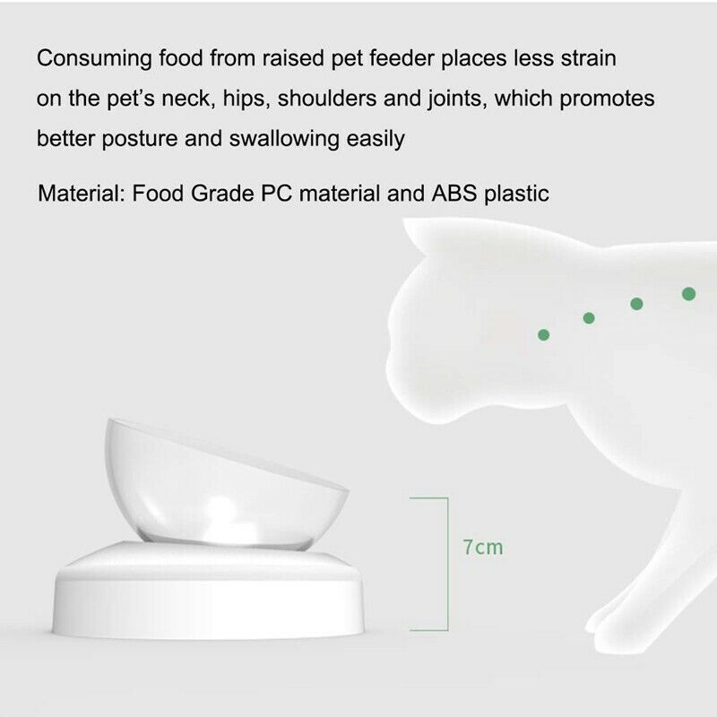 e els pet Pet Bowls for Cats and Small Dogs - Plastic 20 Degree Tilted ElevaL4R9