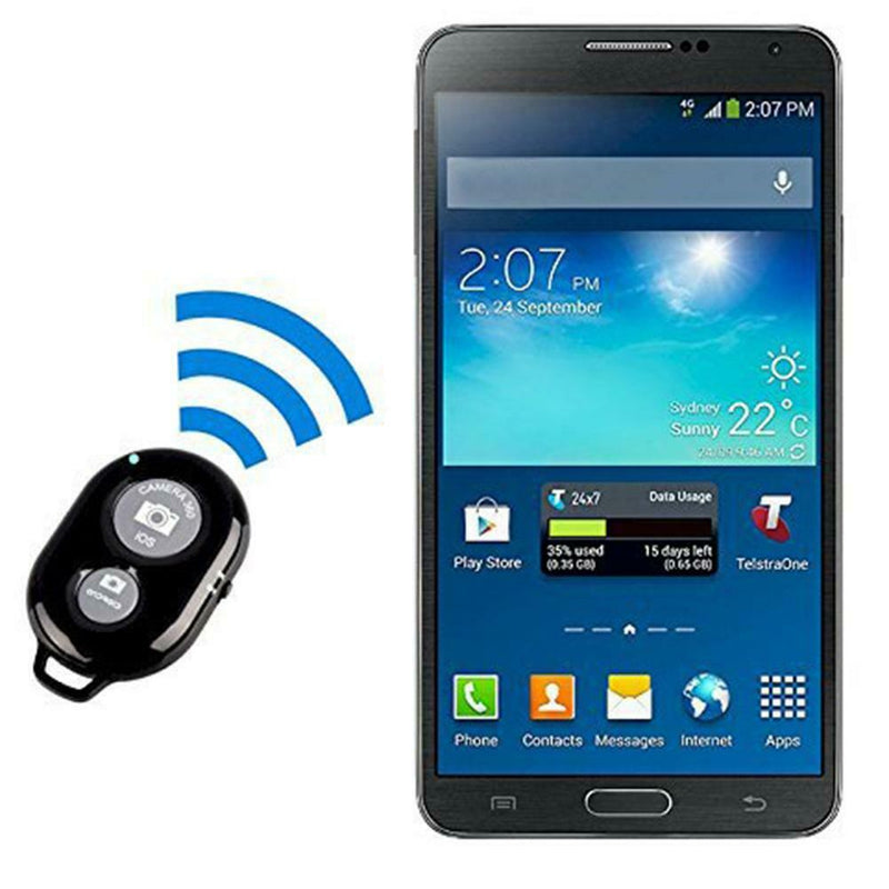 Remote-Control Button Wireless Bluetooth Phone Selfie Stick Shutter Release