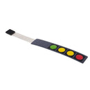 DC 12V 1x4 4 Key Matrix DIY Flat Membrane Switch Keypad 107x20x0.8mm W7A3