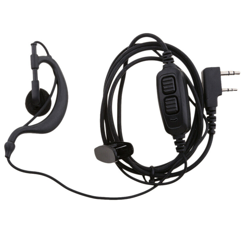1.5m Earpiece Mic Dual PTT Earphone Headset For  BF UV-82 82L UV-89