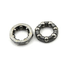 2 x Bicycle Rear Wheel Axle 1/4 Inch x 7 Ball Bearing Cages Pair Bike BX