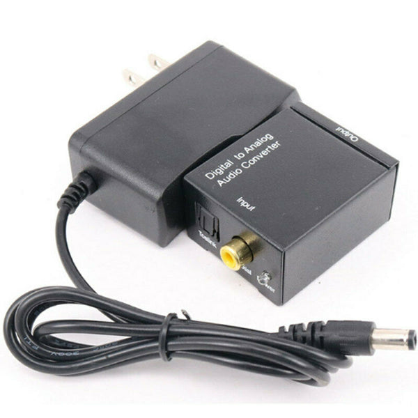 5V DC/1A Digital to Analogue Audio Converter Coaxial Coax Optical RCA L/R Adapt