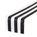 Table Runners Black and White Striped Serape Tablecloth for Wedding Party Decor
