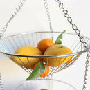 Storage Flower Holder Modern Hanging Wire Home Tier Candy Kitchen Fruit Basket