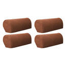 Armrest Cover Stretch Fabric Sofa Arm Protectors Slipcovers Light Coffee