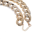 Fashion Retro Gothic Punk Golden Chunky Link Chain Short Necklace